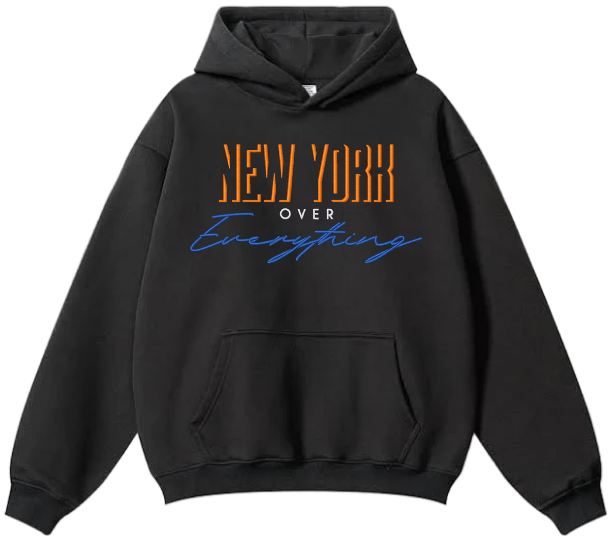 Black Dear Anxiety New York Over Everything heavyweight hoodie