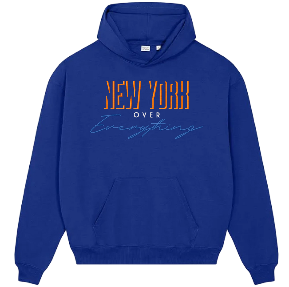 Blue Dear Anxiety New York Over Everything heavyweight hoodie