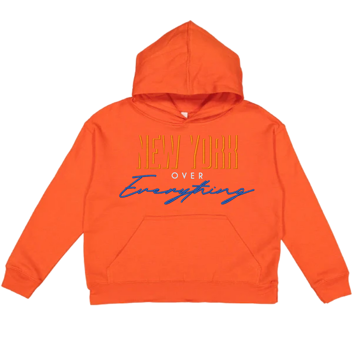 Orange Dear Anxiety New York Over Everything heavyweight hoodie
