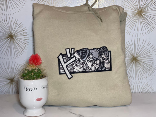 Embroidered Josuke Higashikata from Jojo's Bizarre Adventures (tshirt/crewneck/hoodie)