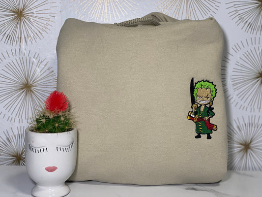 Embroidered Zoro Roronoa (Crewneck/Hoodie)