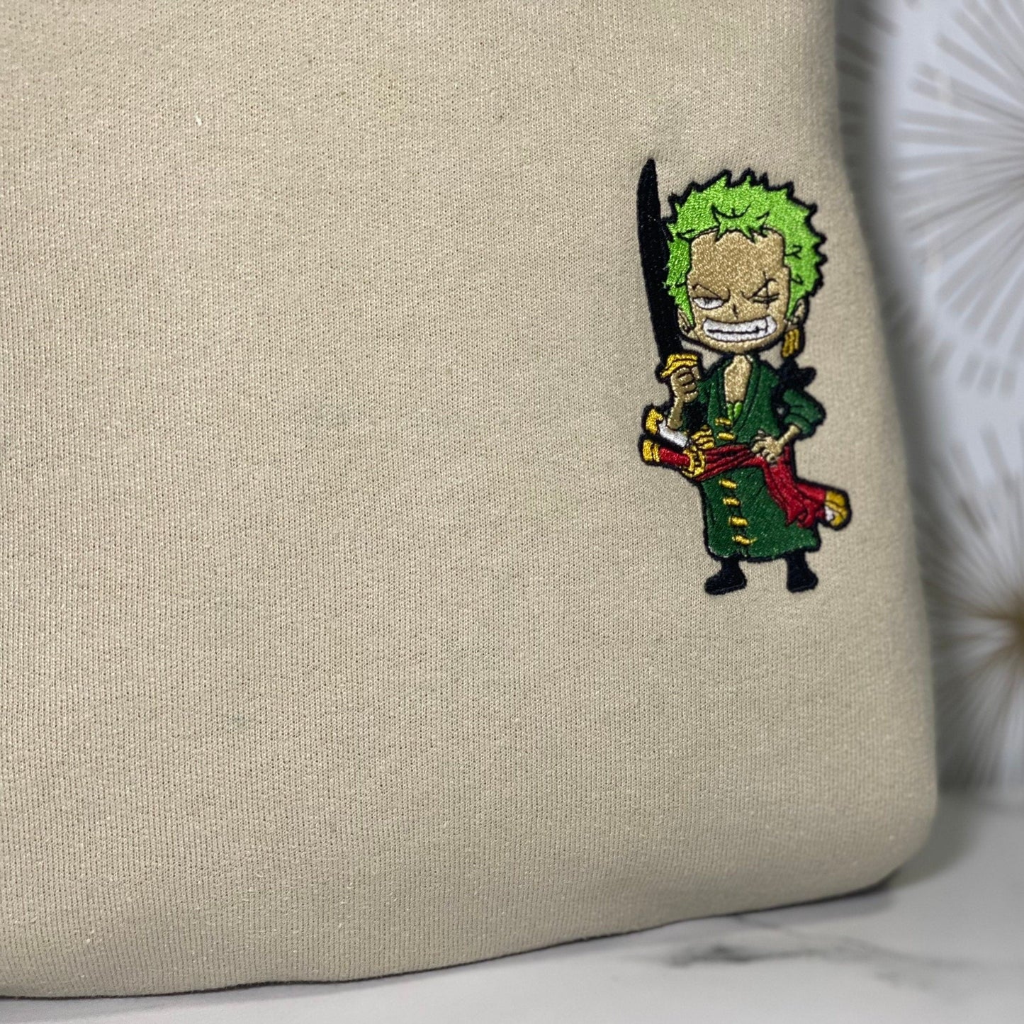 UPPERSIZES 2X-5X FOR -Embroidered Zoro Roronoa (Crewneck/Hoodie/Tshirt)