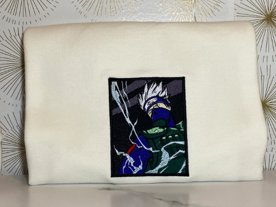 Kakashi from Naruto Custom Embriodered (Tshirt/Crewneck/Hoodie)