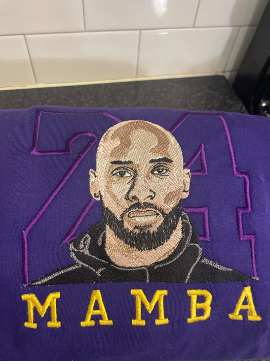 Kobe Bryant Black Mamba Custom Embroidered (Crewneck/Hoodie/Tshirt)