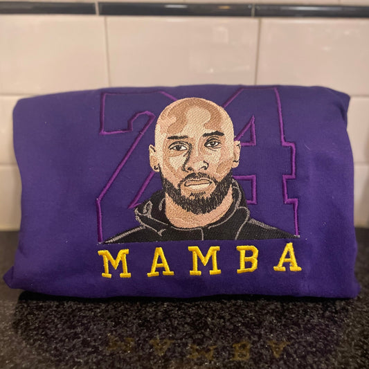 Kobe Bryant Black Mamba Custom Embroidered (Crewneck/Hoodie/Tshirt)